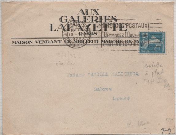 1a roulette : lettre