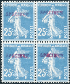 Surcharge spécimen 4