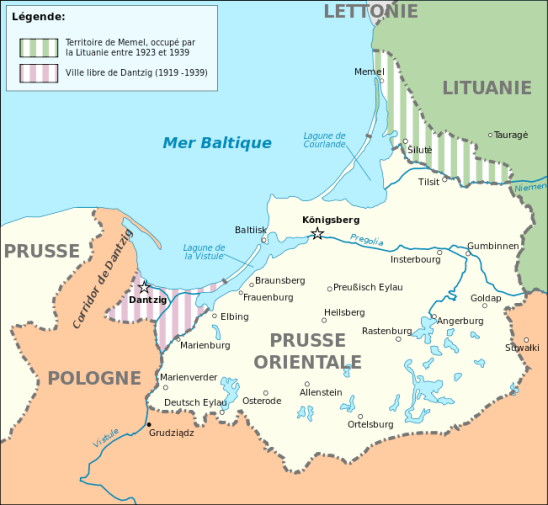 carte prusse orientale