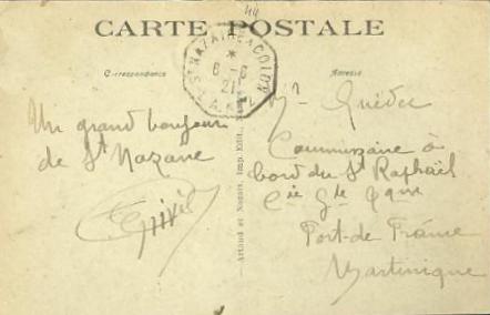 Oblit St Nazaire à Colon