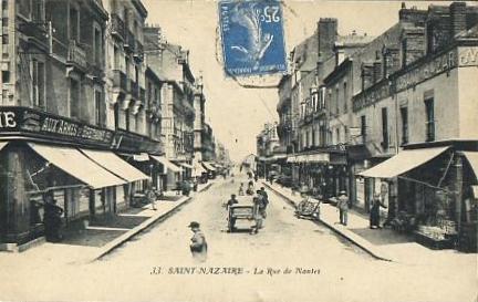 Oblit St Nazaire + cachet de ligne