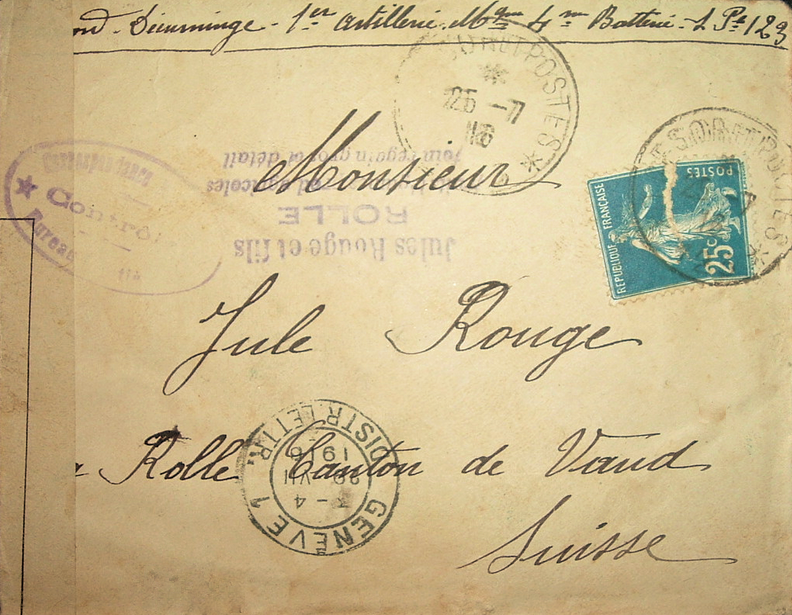 Controle militaire bureau