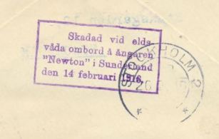 naufrage newton 14 feb 1916