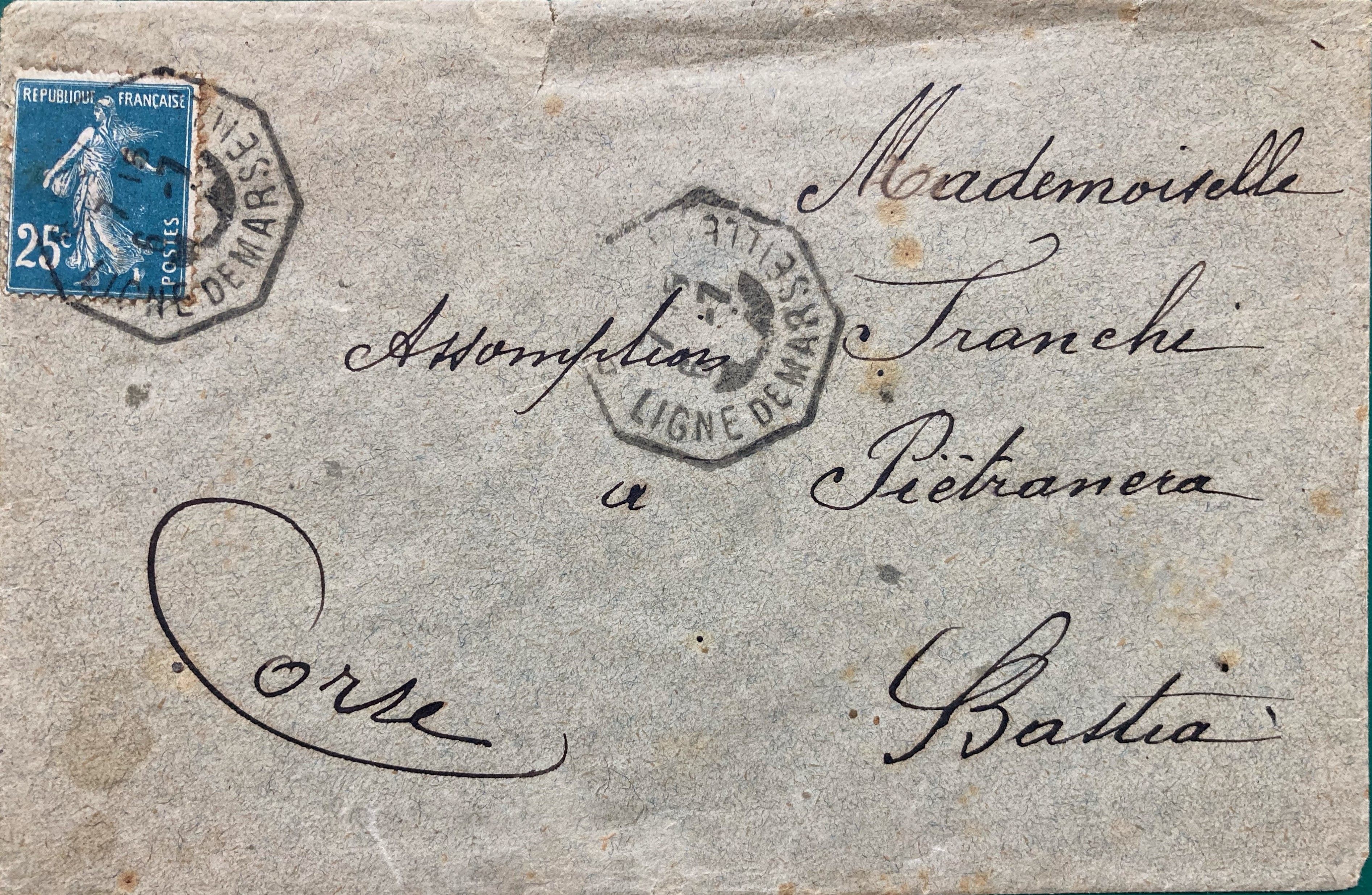 Bastia ligne de Marseille