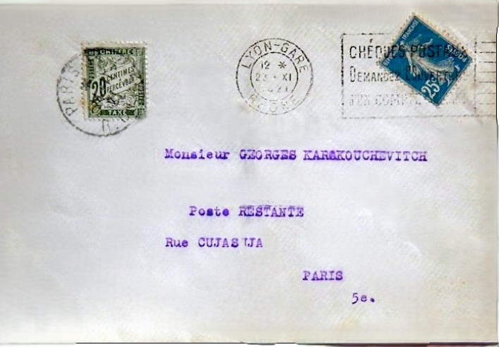 poste restante 1921